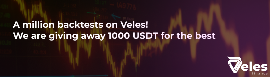 Get prizes for profitable backtests from the platform Veles!