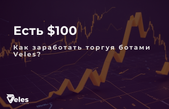 Есть $100, как заработать, торгуя с ботами Veles?