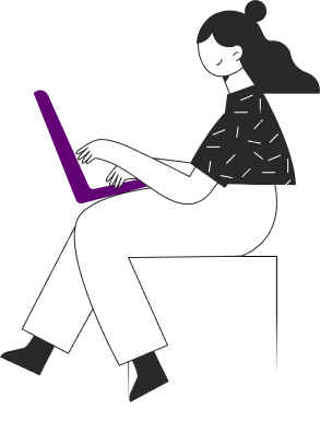 Girl with notebook
